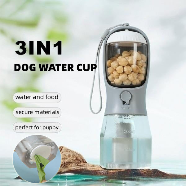 3-in-1 Dog Travel Water Bottle