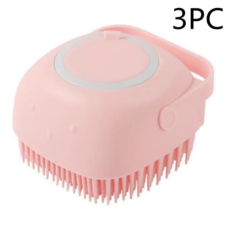 Silicone Pet Bath Massage Glove & Shampoo Brush