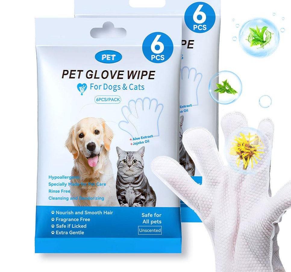 Waterless pet cleaning gloves no-rinse formula for dogs and cats | Paawvital