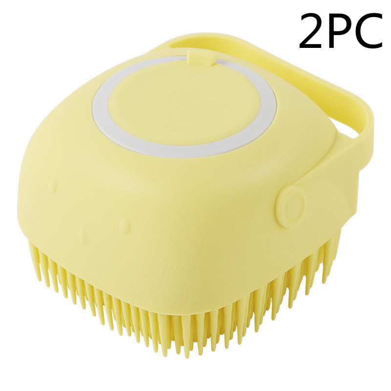 Silicone Pet Bath Massage Glove & Shampoo Brush