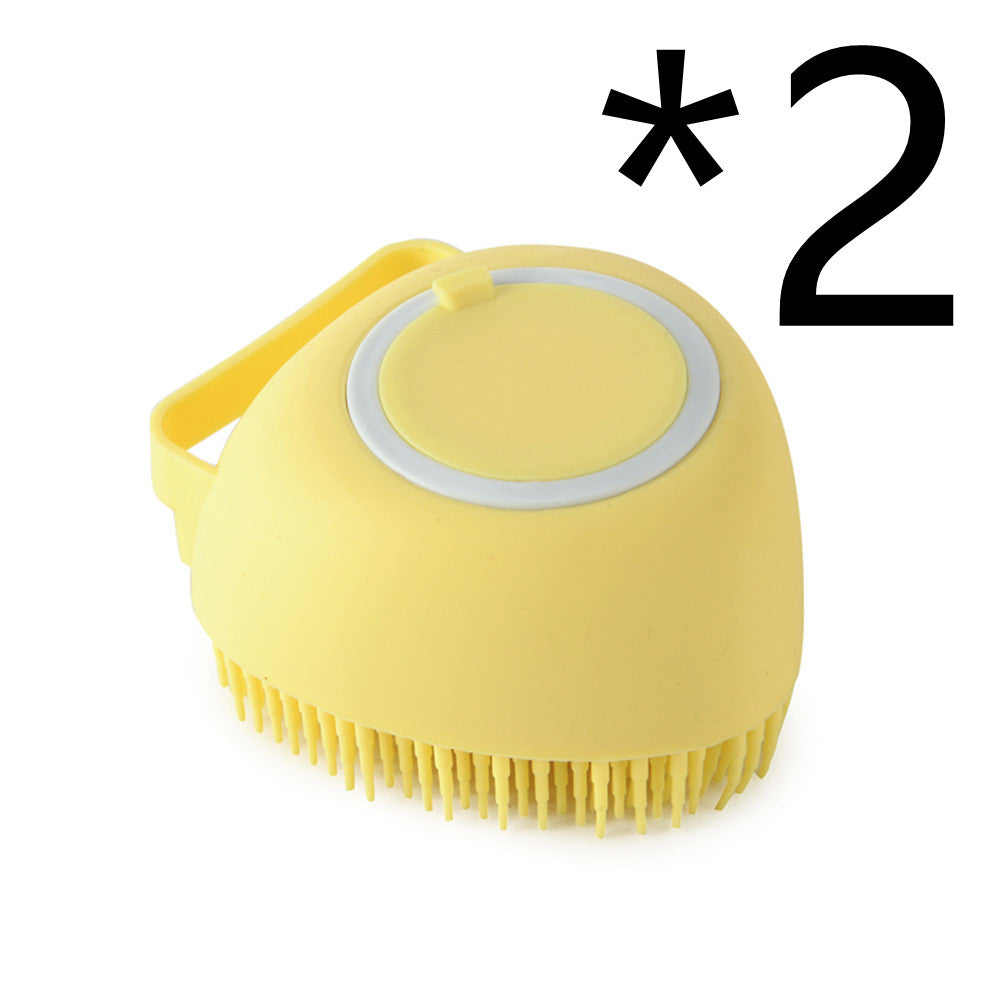 Silicone Pet Bath Massage Glove & Shampoo Brush