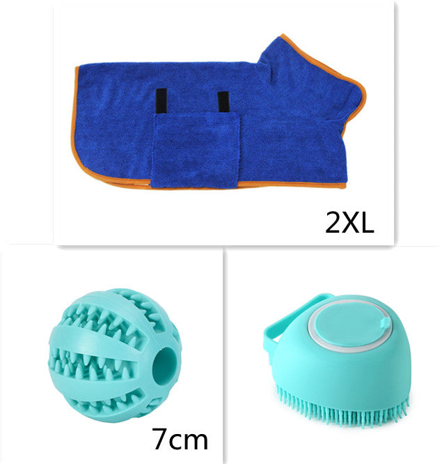 Silicone Pet Bath Massage Glove & Shampoo Brush