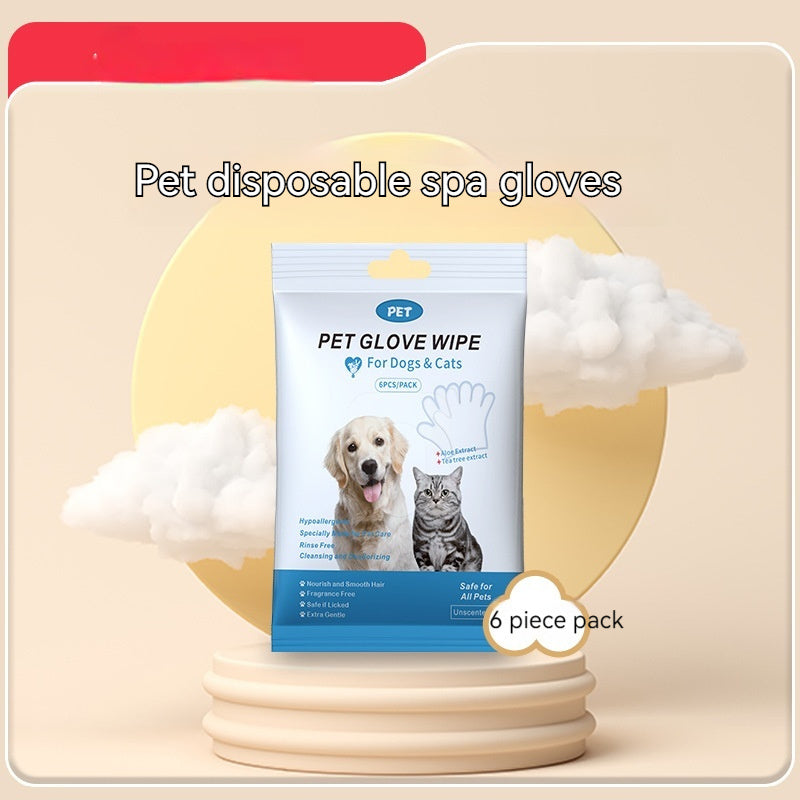 No-rinse waterless pet wipe gloves safe for dogs and cats | Paawvital