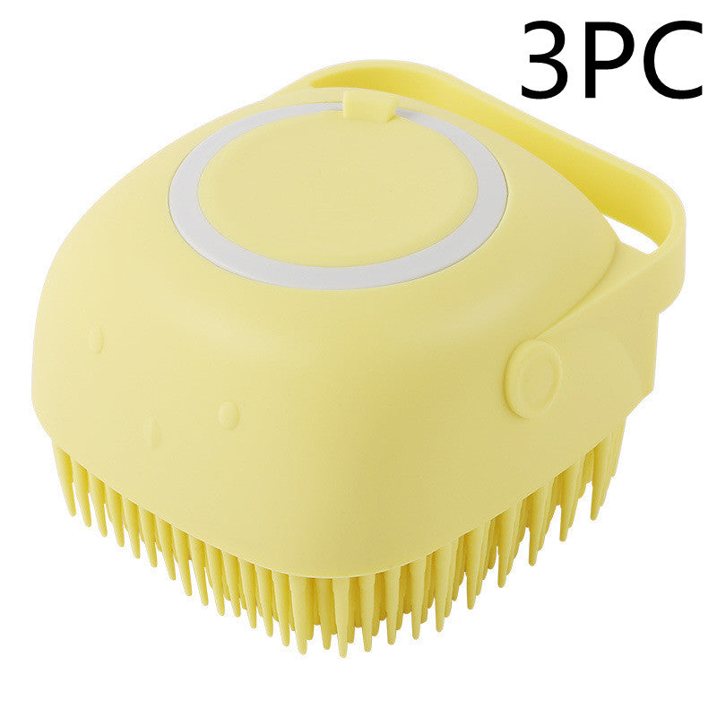 Silicone Pet Bath Massage Glove & Shampoo Brush