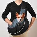 Pet carrier crossbody bag black blue and green color options | Paawvital