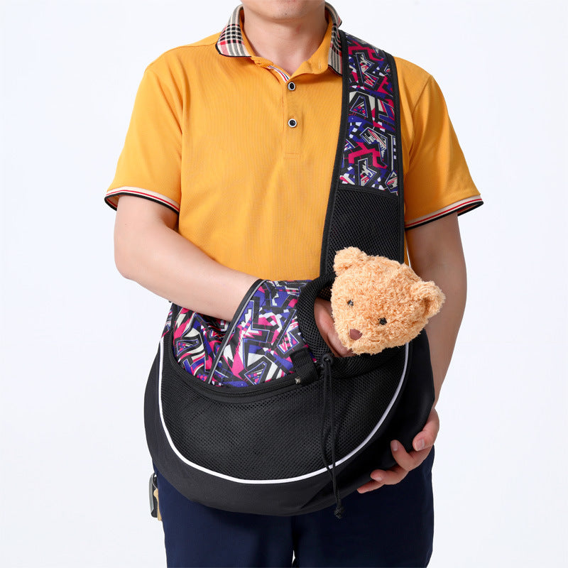 Portable Pet Carrier Crossbody Bag for Dogs & Cats