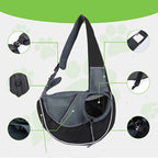 Breathable hands-free pet carrier crossbody bag adjustable strap | Paawvital