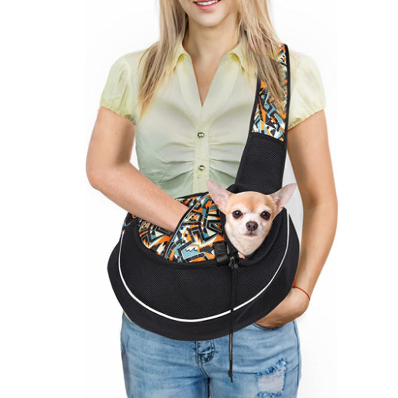 Portable Pet Carrier Crossbody Bag for Dogs & Cats