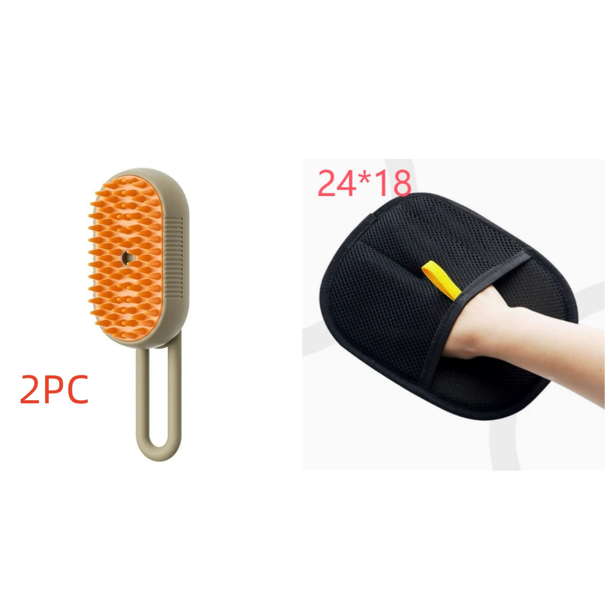 Electric Steam Pet Grooming Brush