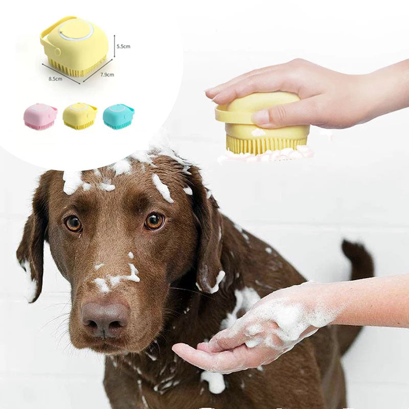 Silicone Pet Bath Massage Glove & Shampoo Brush