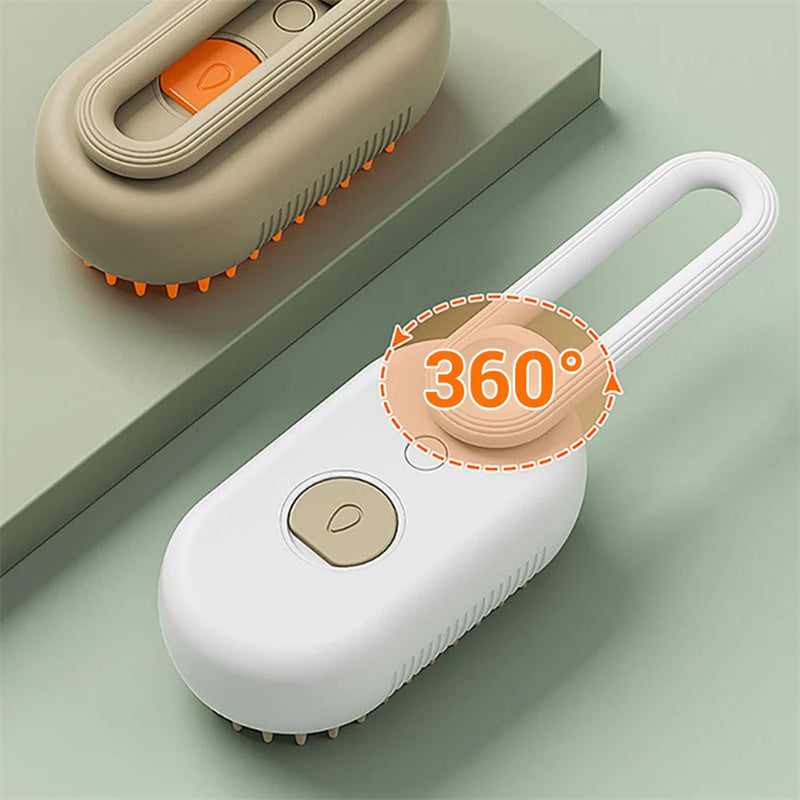 3-in-1 steam grooming brush package contents and accessories | Paawvital