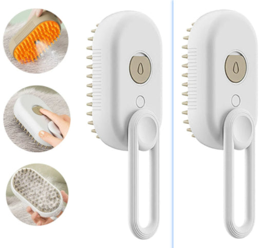 Electric Steam Pet Grooming Brush