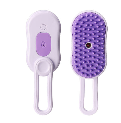 USB rechargeable electric steam brush deshedding tool for pets | Paawvital