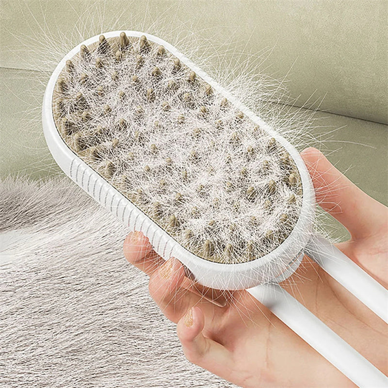 USB rechargeable steam pet grooming brush charging port detail | Paawvital