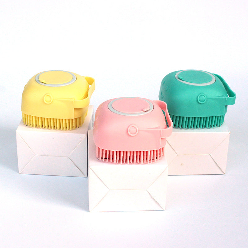Silicone Pet Bath Massage Glove & Shampoo Brush